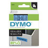 Label Maker Accessories (1/2 Wide, Black on Blue, D1 Tape)