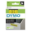 Label Maker Accessories (1/2 Wide, Black on Yellow, D1 Tape)