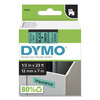 Label Maker Accessories (1/2 Wide, Black on Green, D1 Tape)