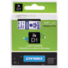 Label Maker Accessories (3/4 Wide, Blue on White, D1 Tape)
