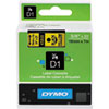 Label Maker Accessories (3/4 Wide, Black on Yellow, D1 Tape)