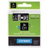 Label Maker Accessories (3/4 Wide, White on Black, D1 Tape)