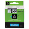 Label Maker Accessories (1 Wide, Black on White, D1 Tape)