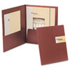 Oxford� YourStyle� Custom Card Folio Presentation Folder (Global Product Type : Pocket Folders, Front Cover Color(s) : Burgundy, Back Cover Color(s) : Burgundy)