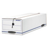 LIBERTY� Basic Strength Storage Boxes (White/Blue, 7 x 8-3/4 x 23-3/4, Record Form Size)