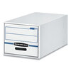 STOR/DRAWER� Recycled Storage Drawers (White/Blue, 15-1/2 x 10-3/8 x 23-1/4, Legal Size)