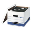 HANG 'N' STOR� Basic Strength Storage Boxes (White/Blue, 12-1/2 x 10-1/2 x 15-3/4, Letter/Legal Size)