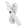Six-Outlet Plastic Power Strip, 15-ft. Cord Length