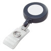 Badgemates� Retractable ID Badge Holder (25 Holders per Box, Gray)