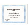 Certificates for Copiers, Laser and Ink Jet Printers
