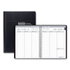 Weekly Appointment Book, Ruled One Week Per Two-Page Spread (Black, 6-7/8 x 8-3/4 Page Size)
