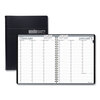 Professional Planner Weekly Appointment Book Ruled For 15-Minute Appointments, One Week Per Spread (Black, 8-1/2 x 11 Page Size)