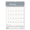 One Month Per Page Wirebound Monthly Wall Calendar (8-1/2 x 11)