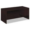 10500 Series �L� Workstation: 66 x 30 Single Pedestal Desk, 48 x 24 Return