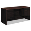 10700 Waterfall Edge Series Kneespace Credenza with Three-Quarter Height Pedestals