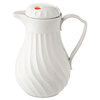 Poly Lined White Swirl Design Carafe Carafe Set