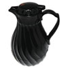 Poly Lined Black Swirl Design Carafe