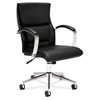 HON basyx VL106 Executive Mid-Back Leather Chair HVL106.SB11