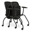 HON basyx VL301 Nesting Guest/Training Mesh Chair with Arms HVL301.MM10