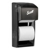 Double Roll Tissue Dispenser (Color : Smoke Gray, Quantity : 1 Each, Size : 6 x13.75 x6.75 )