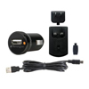 Kensington� Car and Wall Charger For Mini and Micro USB Devices (Global Product Type : Adapters/Chargers-USB Power, Adapter/Charger Type : USB Power, For Device Type : USB-Powered)