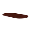 Racetrack Laminate Top (Color: Mahogany, Material: Laminate Wood)