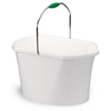 Big Utility Buckets (Capacity : 5 Gallon Capacity, Quantity : 6 per Case, Color : White with Green)