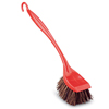 Long Handle Palmyra Scrub Brushes (Color : Red, Quantity : 6 per Case, Material : Palmyra Fill)