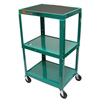 Duraweld Adjustable Height Table (Color: Green, Size : 24 W x 18 D x 24-42 H, Size : Height Adjusts from 24 to 42 )