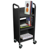 Carts+&+Stands: Luxor - Heavy-Duty Steel Book Truck with 3 Shelves