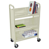 Carts+&+Stands: Luxor - Heavy-Duty Steel Book Truck with 3 Shelves