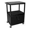 Luxor Endura Video Equipment Table with Cabinet LUX LE40C-B