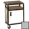 Luxor Endura Video Equipment Table with Cabinet LUX LE34C-G