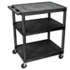 Carts+&+Stands: Luxor - 40" Plastic Shelf Cart & Stand