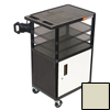 Luxor Multi-Height Endura Video Equipment Table with Cabinet LUX LEDUOC-P