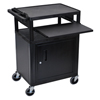LP Series Presentation Cart (Color : Black, Size : 24 W x 18 D x 34 H, Origin : Made In U.S.A.)