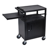 LP Series Presentation Cart (Color : Black, Size : 24 W x 18 D x 34 H, Origin : Made In U.S.A.)