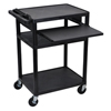 LP Series Presentation Cart (Color : Black, Size : 24 W x 18 D x 34 H, Origin : Made In U.S.A.)