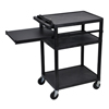 LP Series Presentation Cart (Color : Black, Size : 24 W x 18 D x 34 H, Origin : Made In U.S.A.)