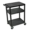 Luxor 34 Plastic Shelf Cart & Stand LUX LP34