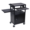 LP Series Presentation Cart (Color : Black, Size : 24 W x 18 D x 42 H, Origin : Made In U.S.A.)