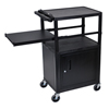 LP Series Presentation Cart (Color : Black, Size : 24 W x 18 D x 42 H, Origin : Made In U.S.A.)