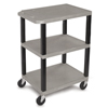 Luxor Specialty Utility Cart in Gray LUX LWT34SGY