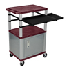 Luxor 42 Presentation Cart With Cabinet, Pullout Shelves, and Electric LUX WTPSLP42BYC4E-N