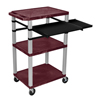 Luxor 42 Tuffy Presentation Station With Pullout Shelves and Electric LUX WTPSLP42BYE-N