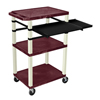 Luxor 42 Tuffy Presentation Station With Pullout Shelves and Electric LUX WTPSLP42BYE