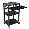 Luxor 42 Tuffy Presentation Station With Pullout Shelves and Electric LUX WTPSLP42E-B