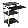 Luxor 42 Tuffy Presentation Station With Pullout Shelves and Electric LUX WTPSLP42E