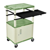 Luxor 42 Presentation Cart With Cabinet, Pullout Shelves, and Electric LUX WTPSLP42GC3E