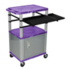 Luxor 42 Presentation Cart With Cabinet, Pullout Shelves, and Electric LUX WTPSLP42PC4E-N